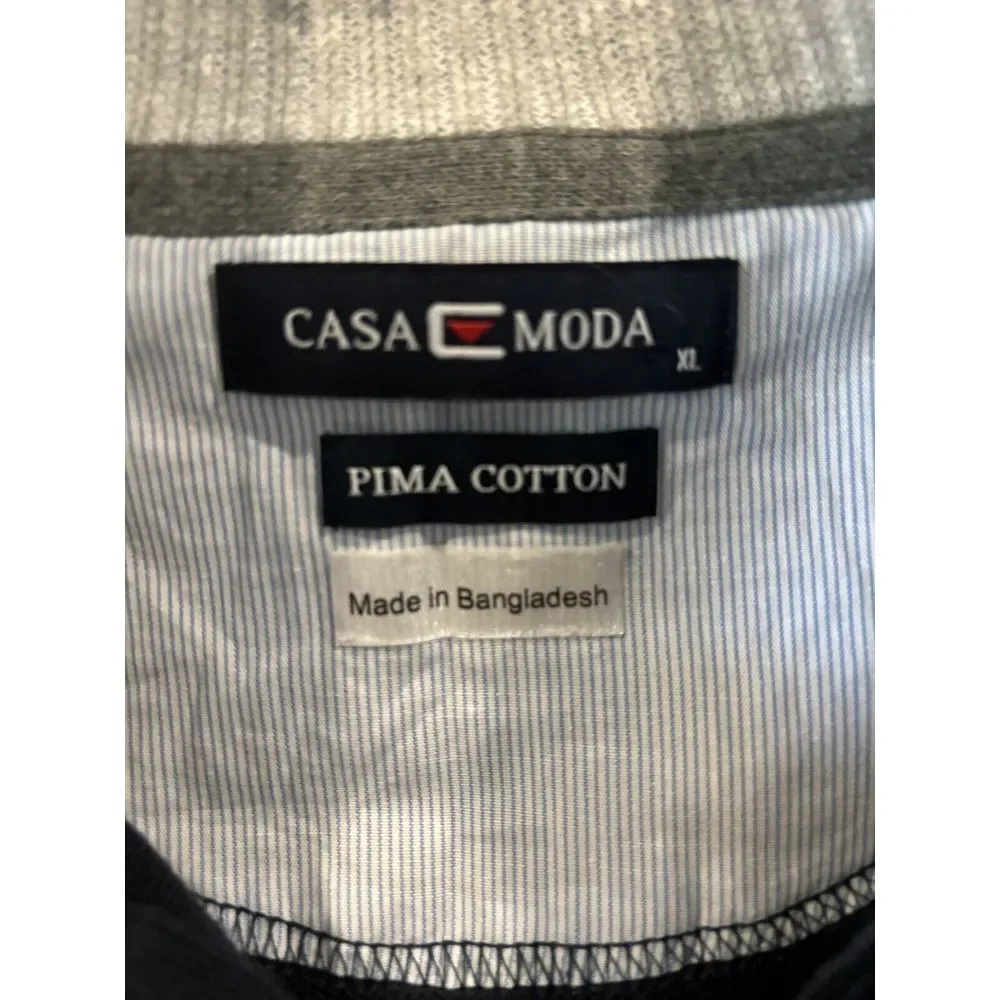 Men's Casa Moda Full Zip Navy Blue Sweater - XL‎ - Picture 3 of 4